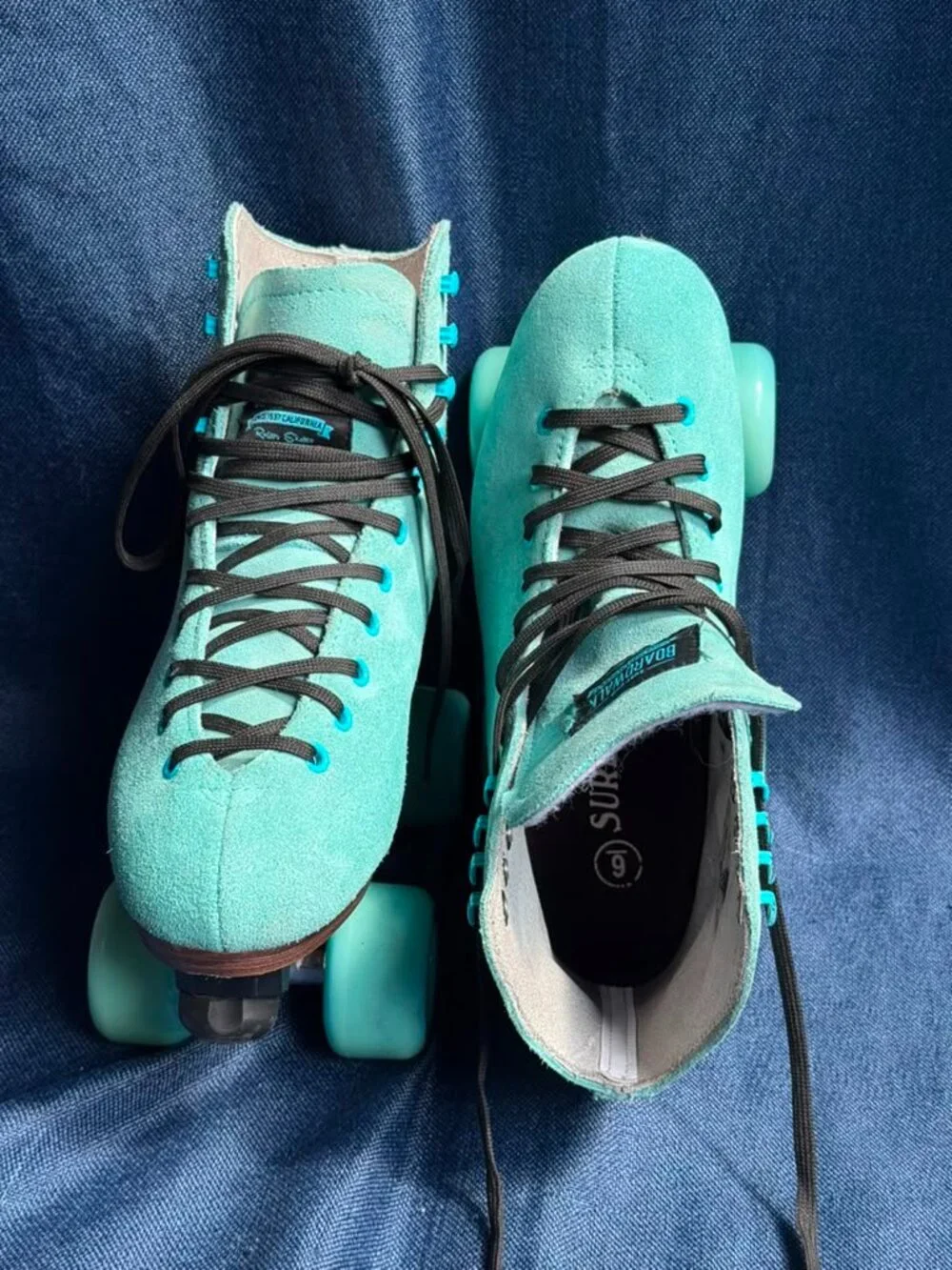 Sure-Grip Boardwalk Outdoor Roller Skates Sea Breeze Size 7